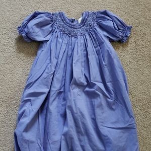 Purple smocked dress
